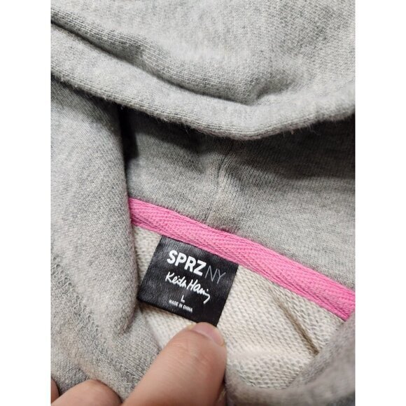 Uniqlo SPRZ NY Keith Haring Hoodie Art Sweatshirt Womens Large - Picture 5 of 9